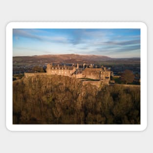 Stirling Castle Ariel View Sticker